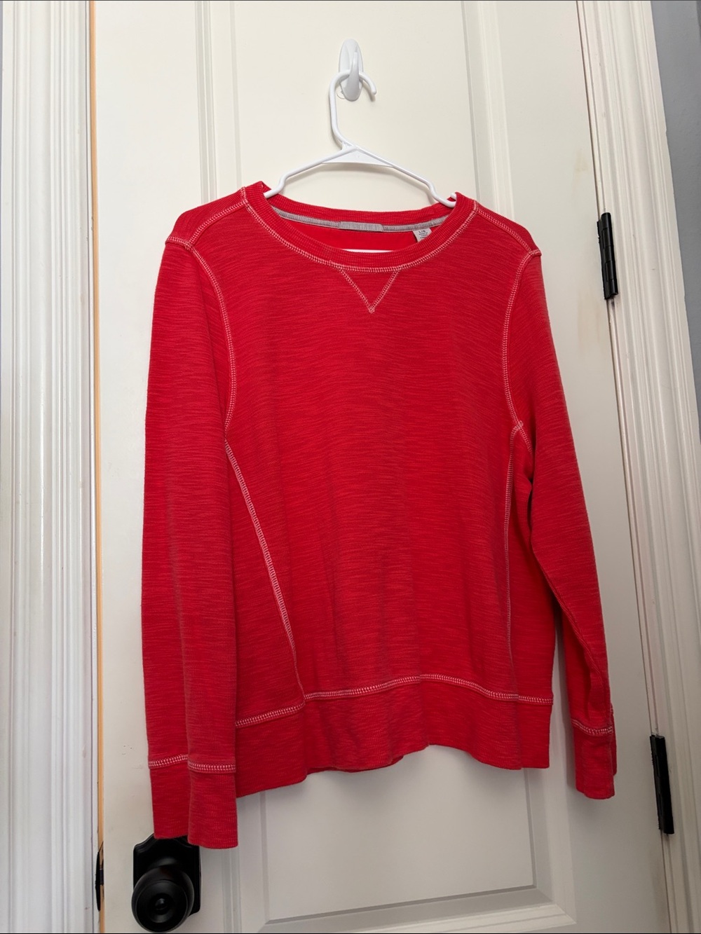 Tommy Bahama Vibrant Red Crewneck Pullover Sweatshirt Pima Cotton Size Large - Picture 7 of 8
